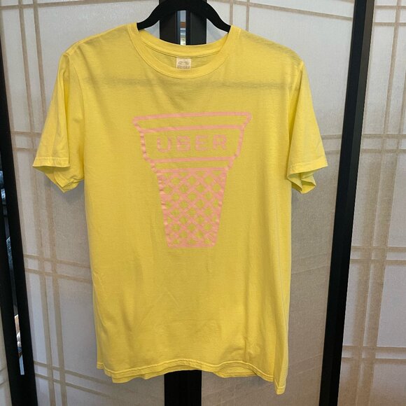 2 Uber Ice Cream T-shirts - Yellow & Orange - Picture 4 of 6